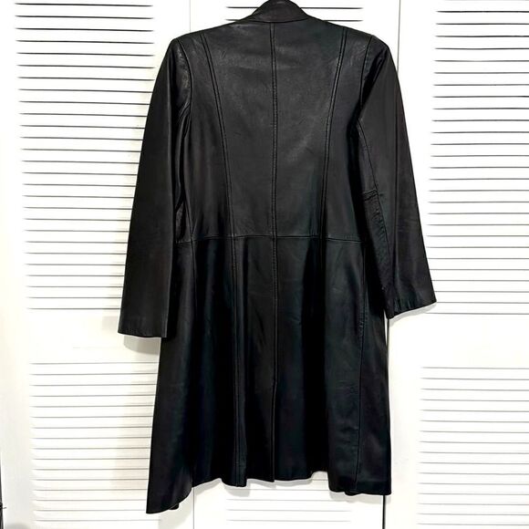 Genuine Lamb Skin Leather Vintage Coat - Picture 2 of 11